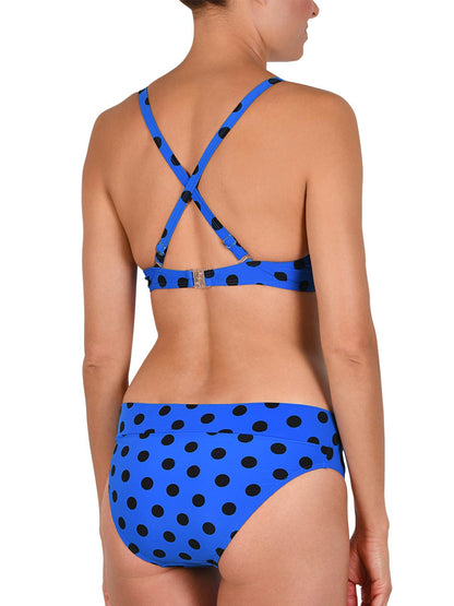BIKINI CON ARO SIN RELLENO DISEÑO DE LUNARES