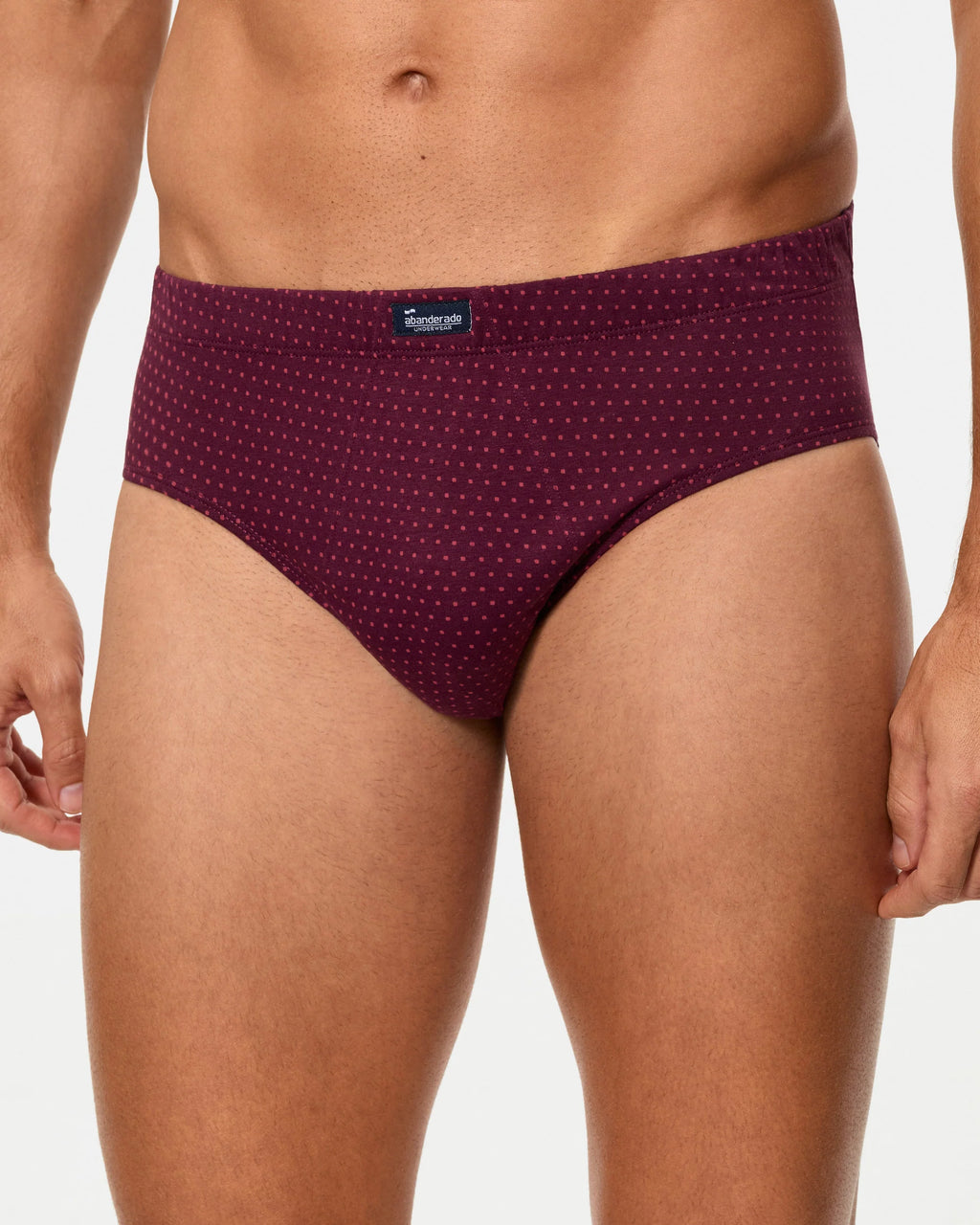 PACK-3 SLIPS SEMICORTOS ALGODON 080 MIX AZUL VINO
