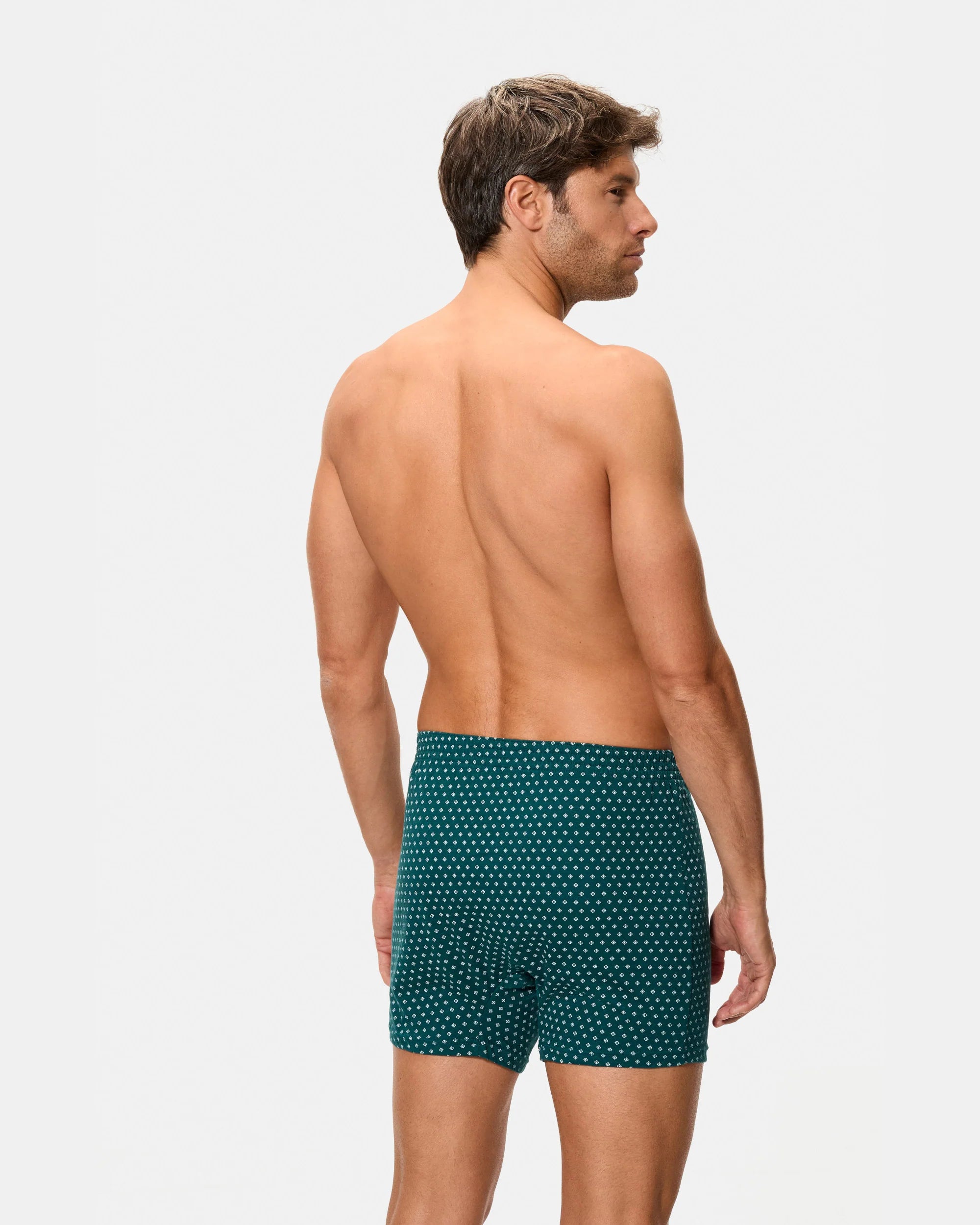 PACK-2 BOXERS ANCHOS MIX VERDE A0100