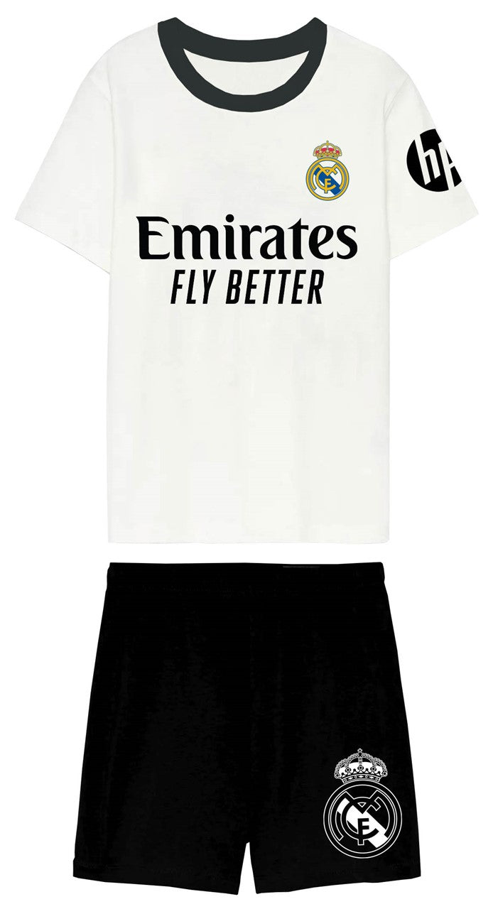 PIJAMA MANGA CORTA NIÑO ALGODON REAL MADRID