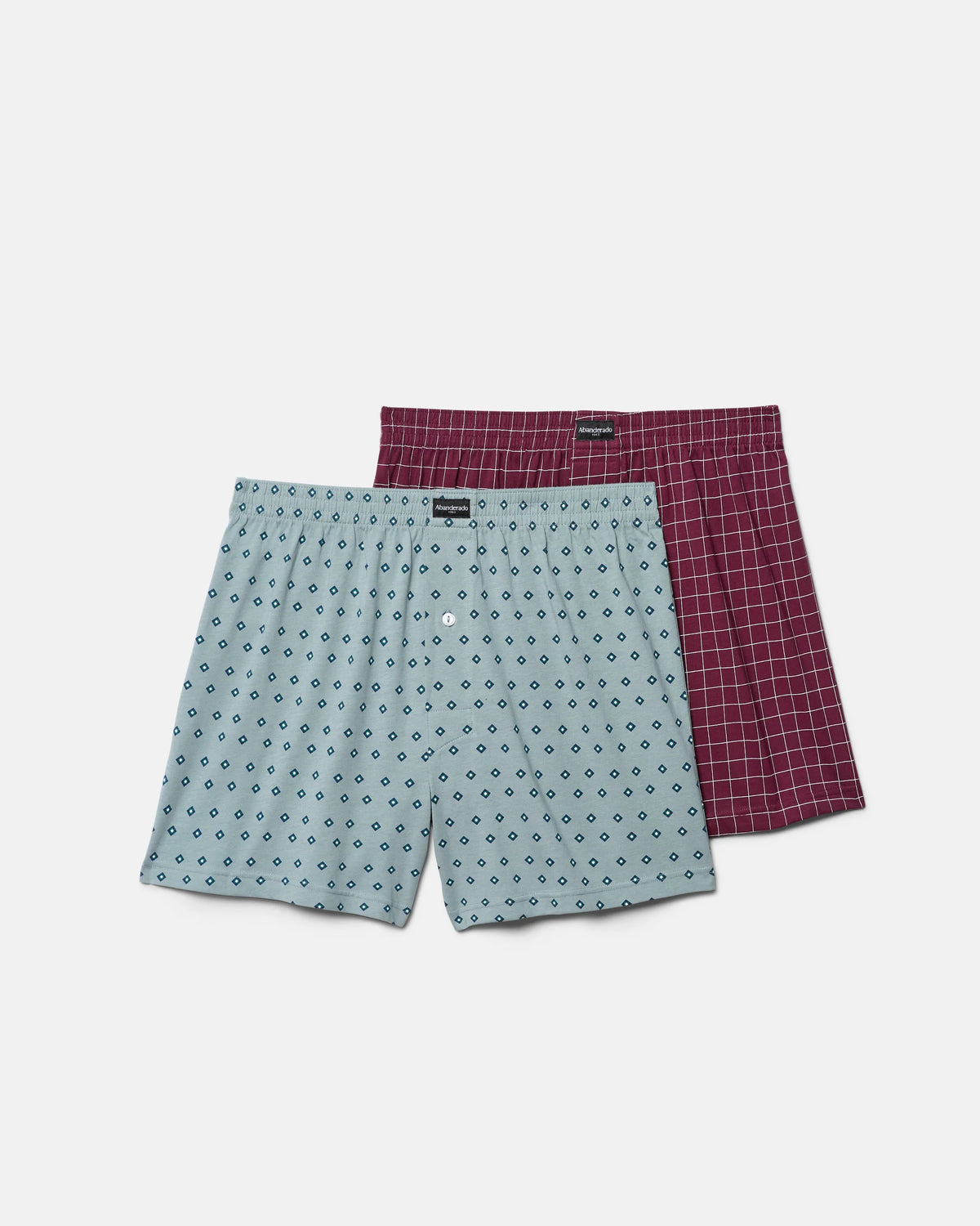 Pack de 2 bóxers abiertos Abanderado 100% algodón estampado corbata