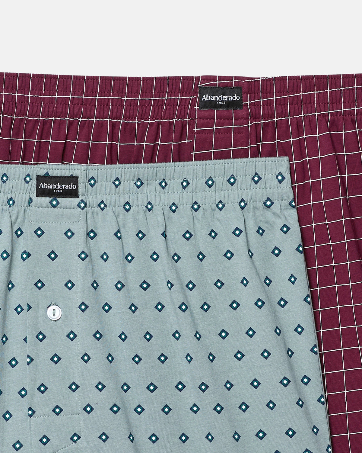 Pack de 2 bóxers abiertos Abanderado 100% algodón estampado corbata