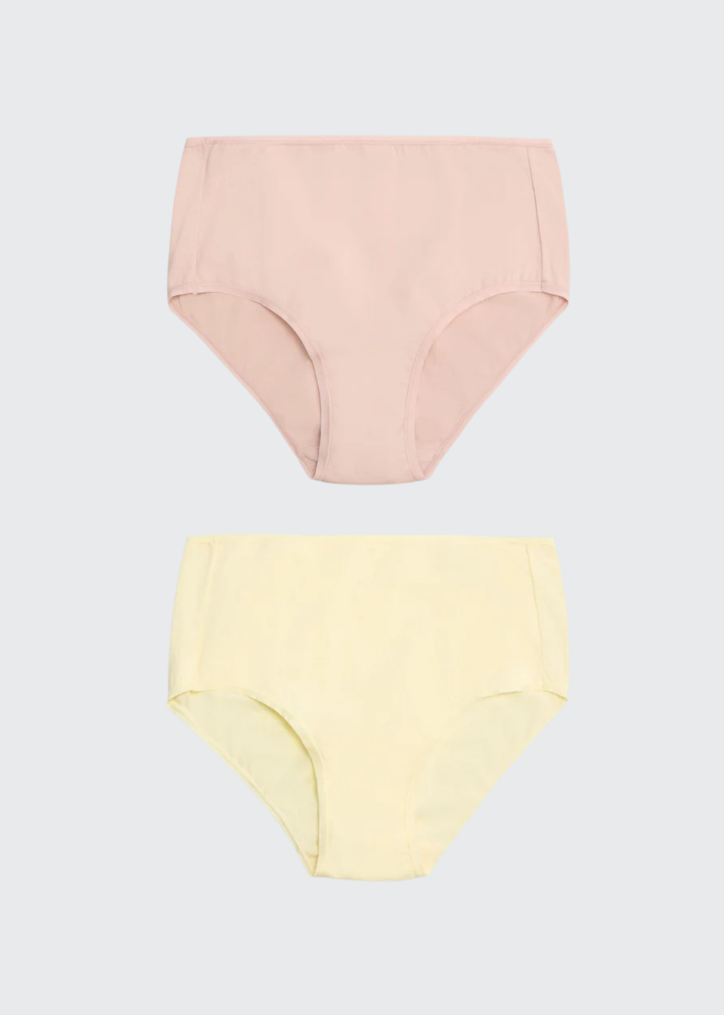 PACK-2 BRAGAS BASICAS DE ALGODON AMARILLO Y PIEL