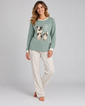 Pijama de mujer 100% algodón con perros