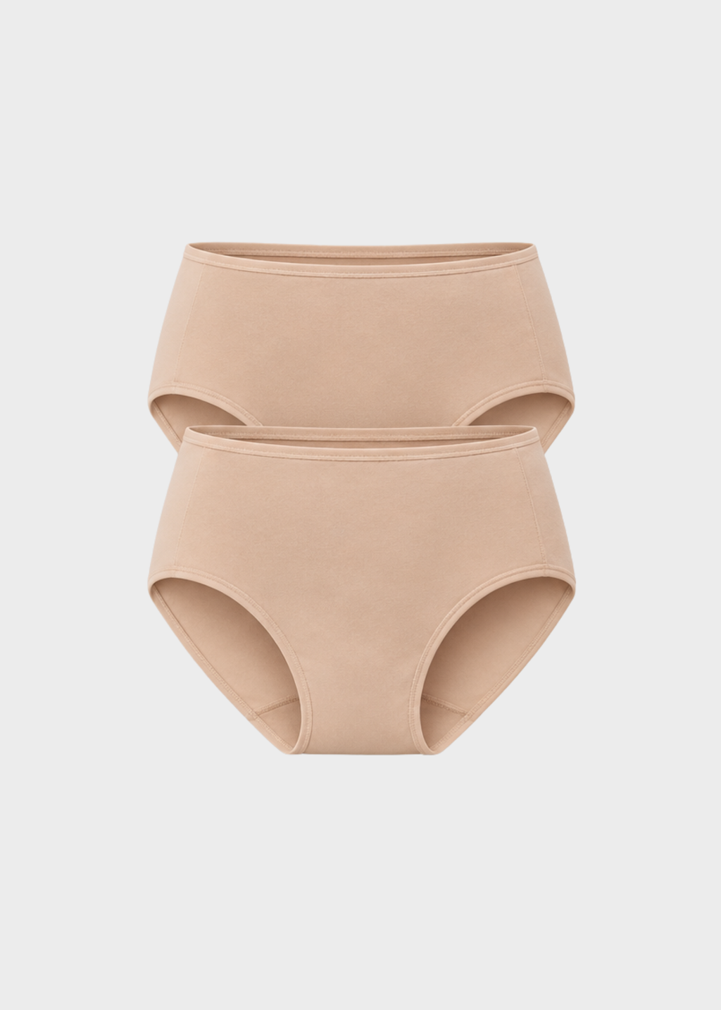 Pack 2 bragas altas de algodon mujer