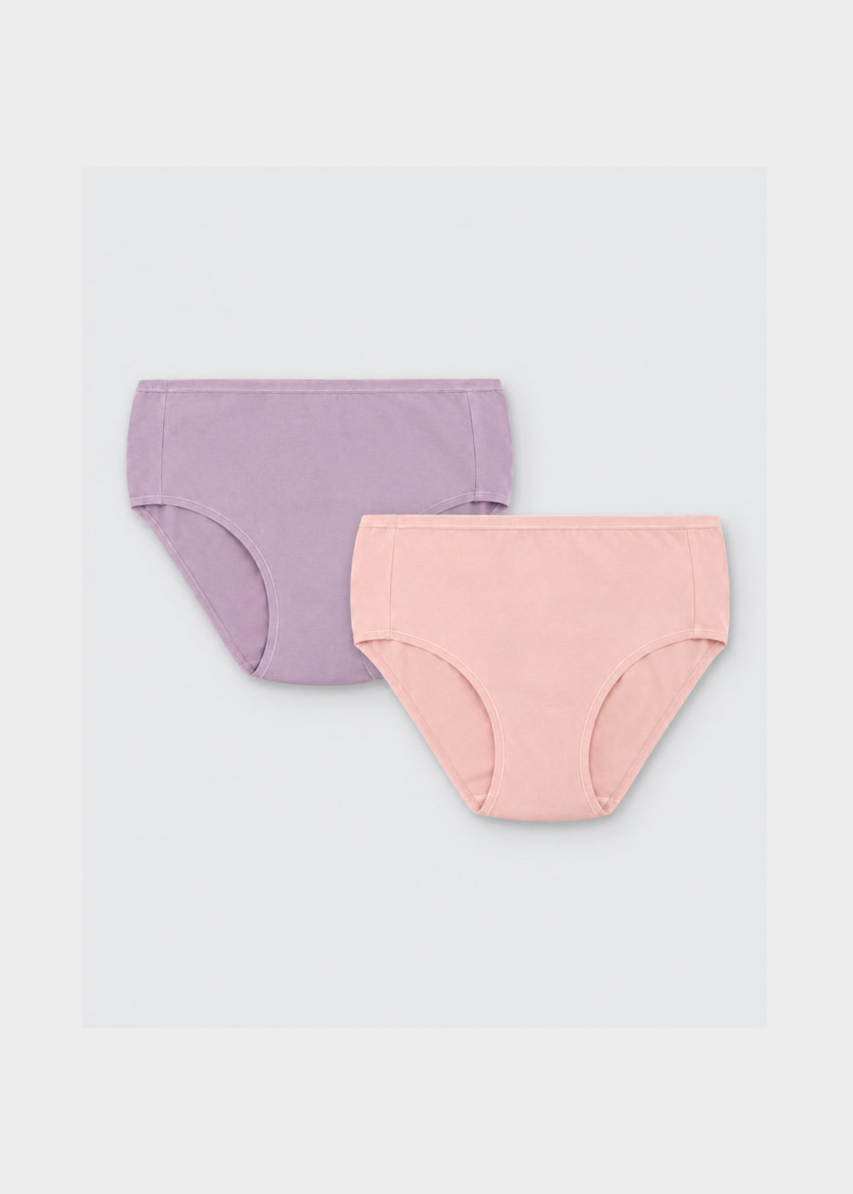 Pack 2 bragas altas de algodón mujer Ysabel Mora Aurora y Pale Peach