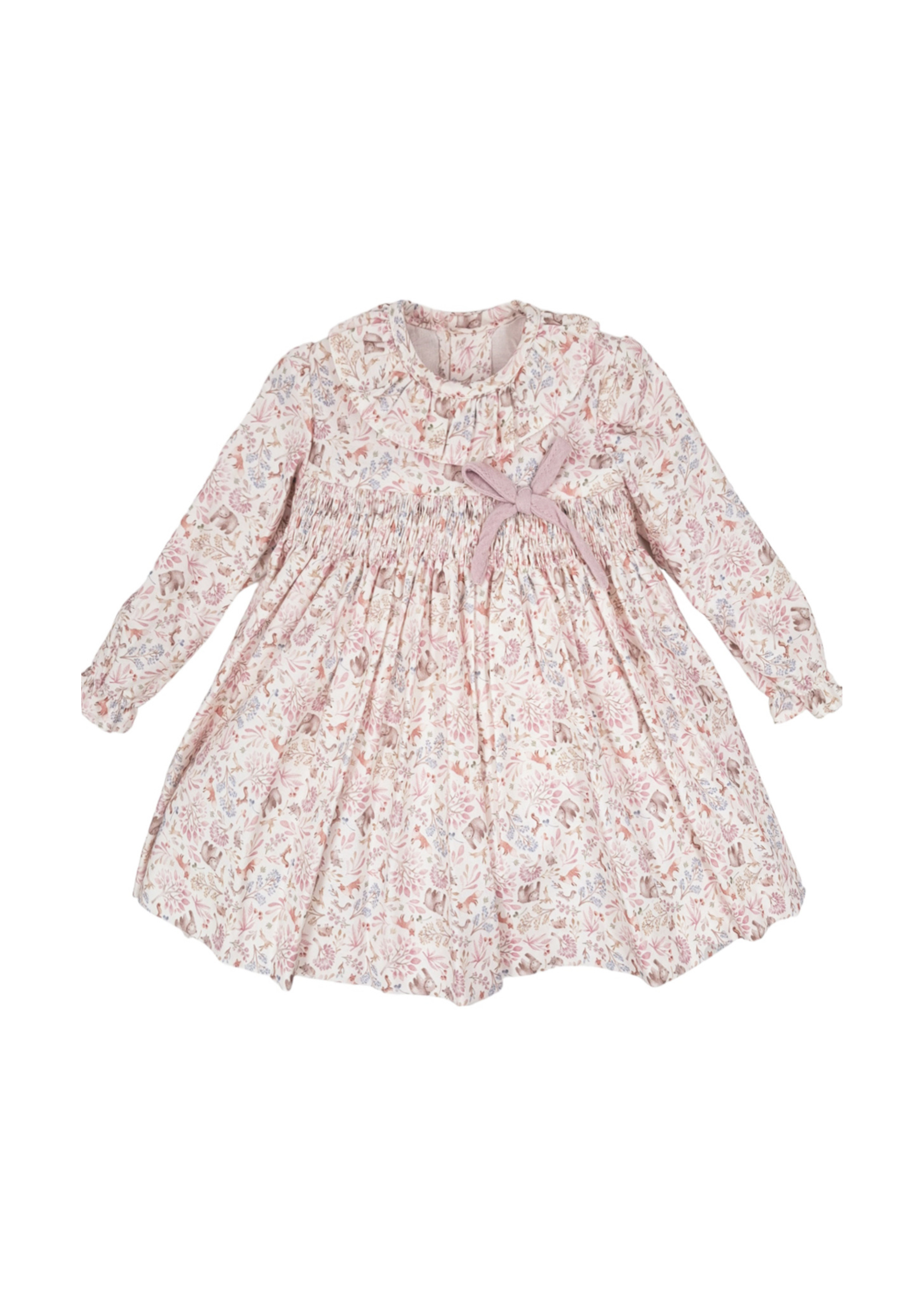 VESTIDO INFANTIL BEBÉ NIÑA MANGA LARGA FLORES