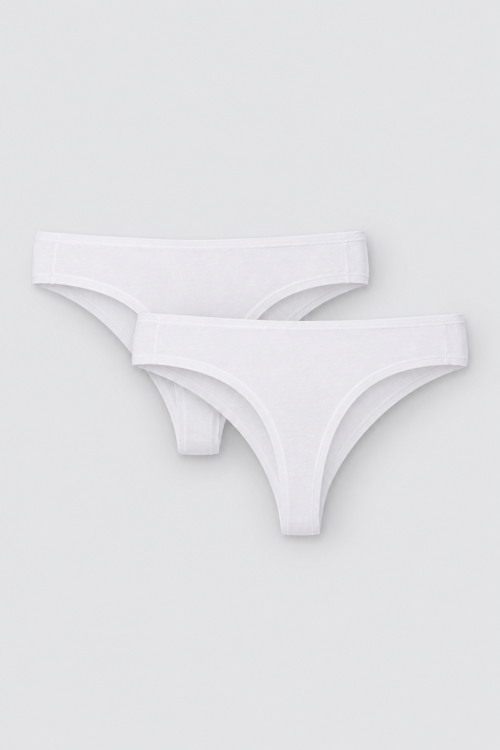 Pack 2 tangas básicos de algodón para mujer