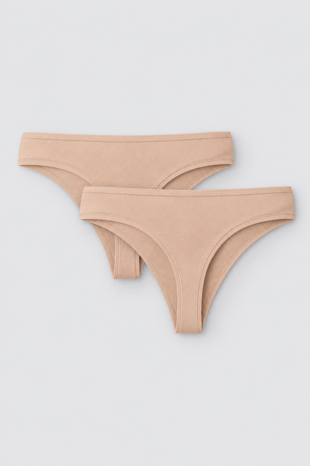 Pack 2 tangas básicos de algodón para mujer