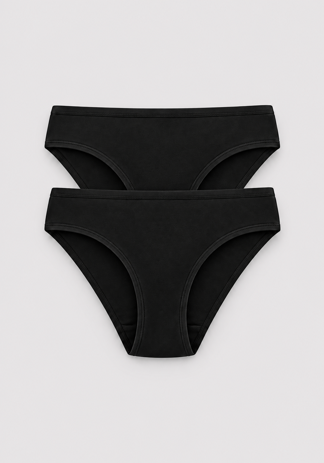 Pack 2 bragas mini básicas de algodón para mujer