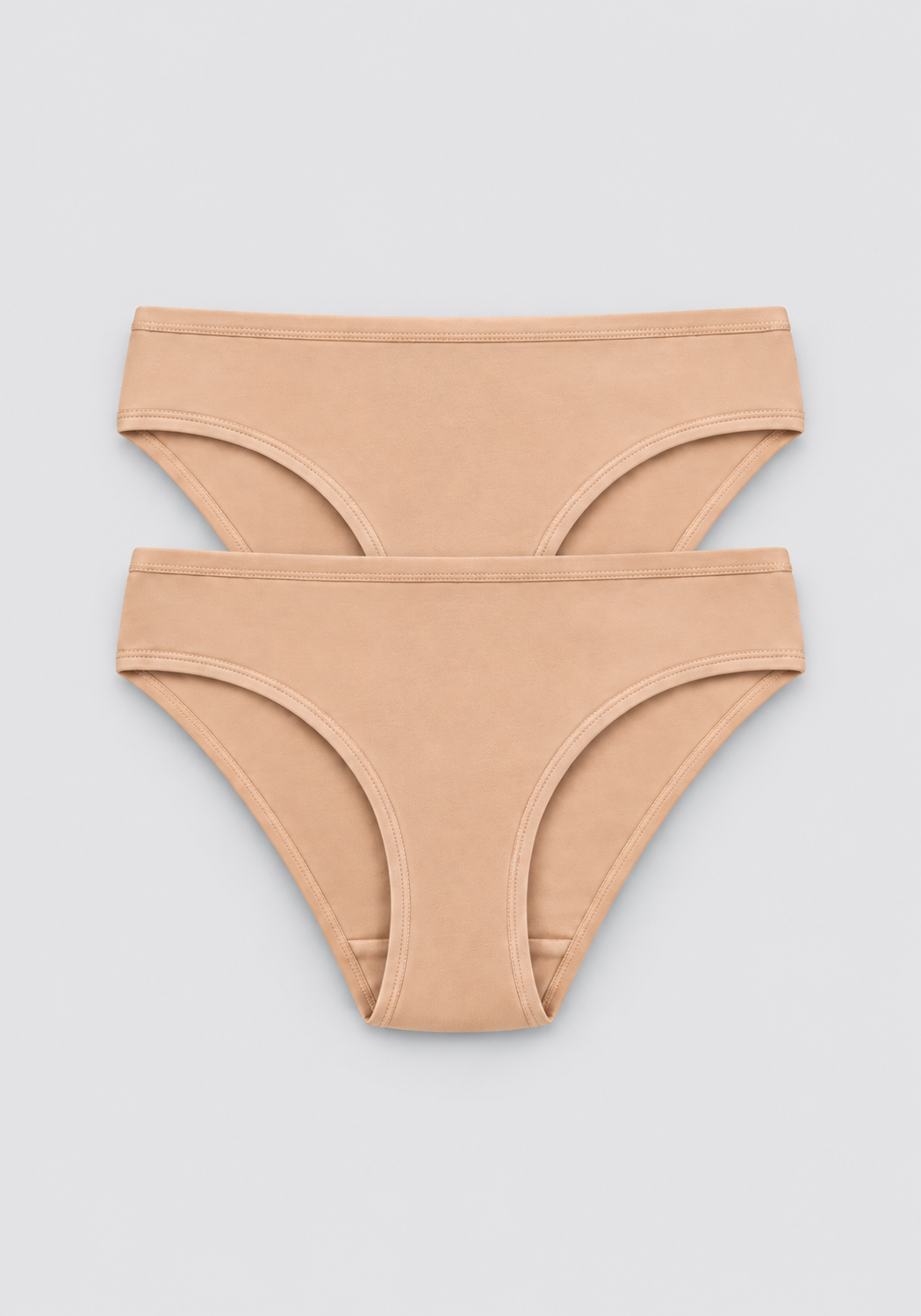 Pack 2 bragas mini básicas de algodón para mujer