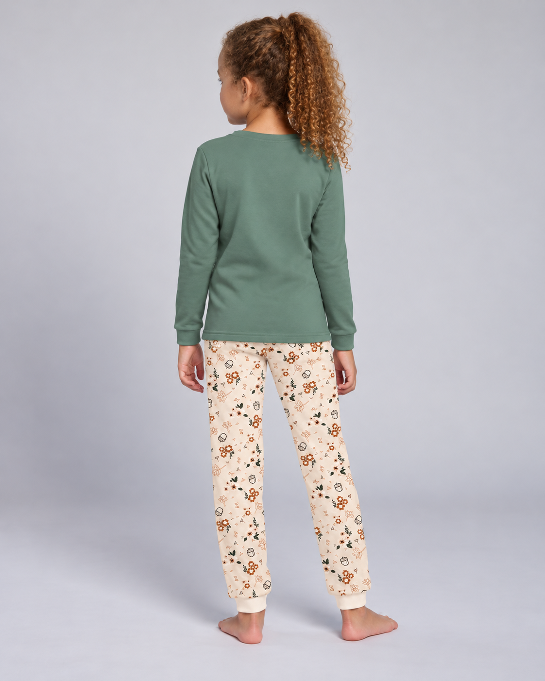 Pijama Niña Verde Hello Autumn