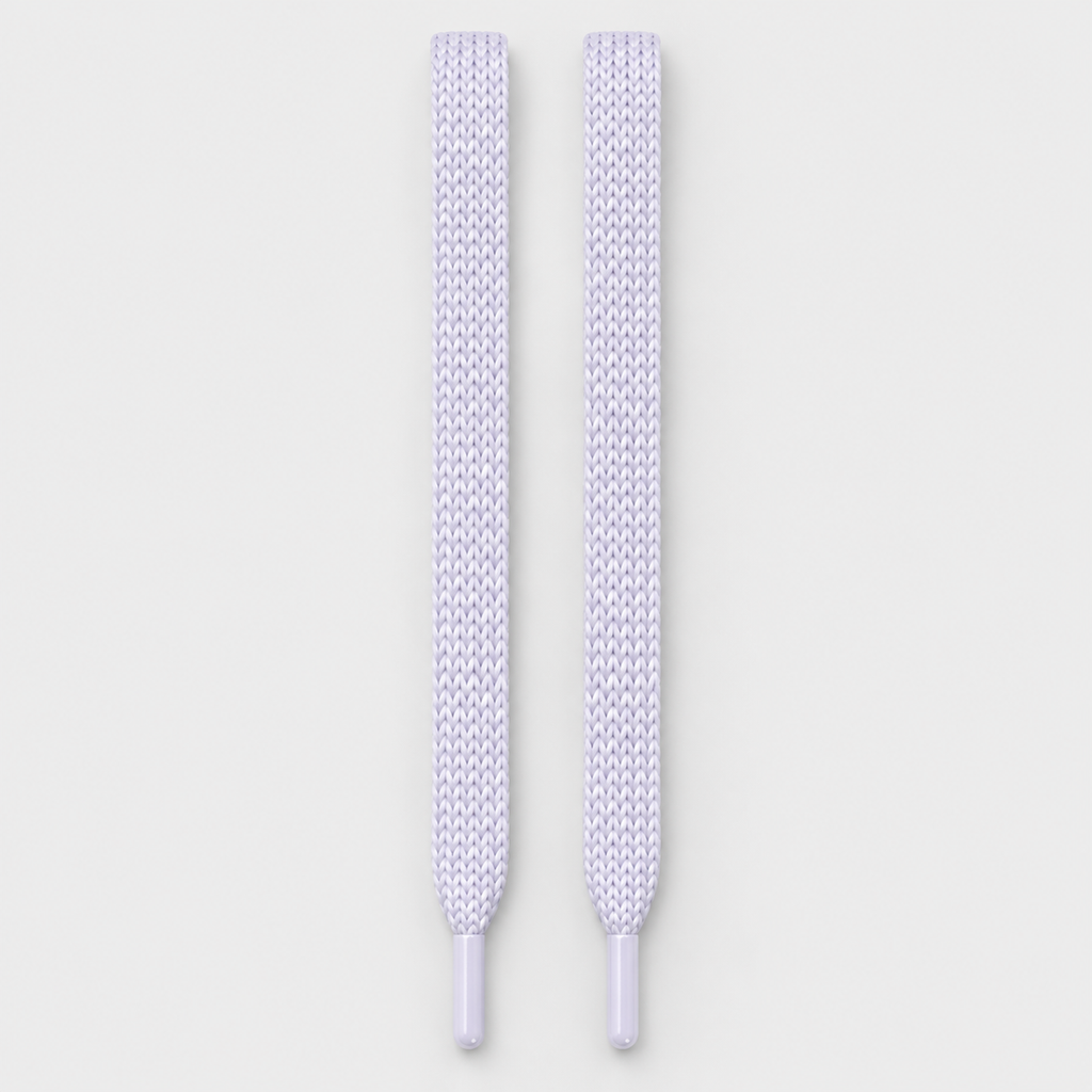 Cordones para Zapatillas Blancos y Negros planos
