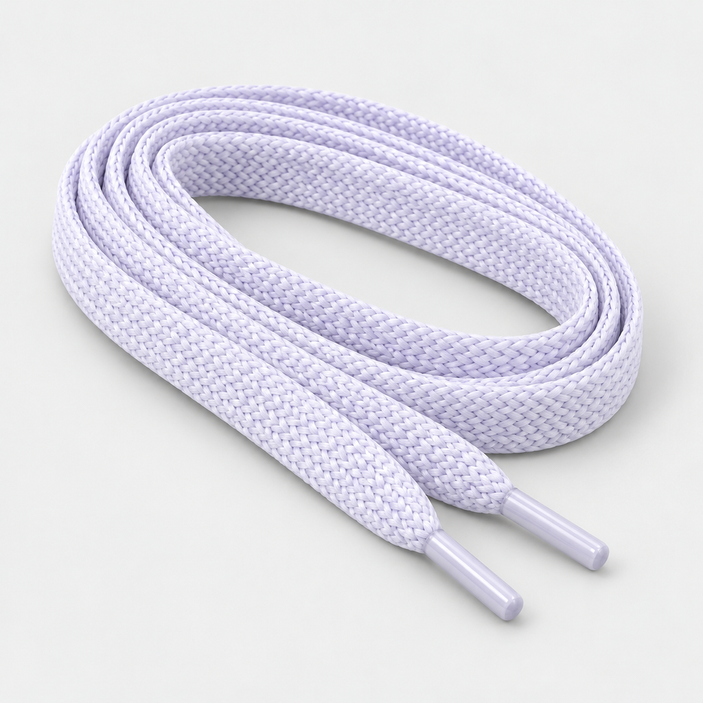 Cordones para Zapatillas Blancos y Negros planos