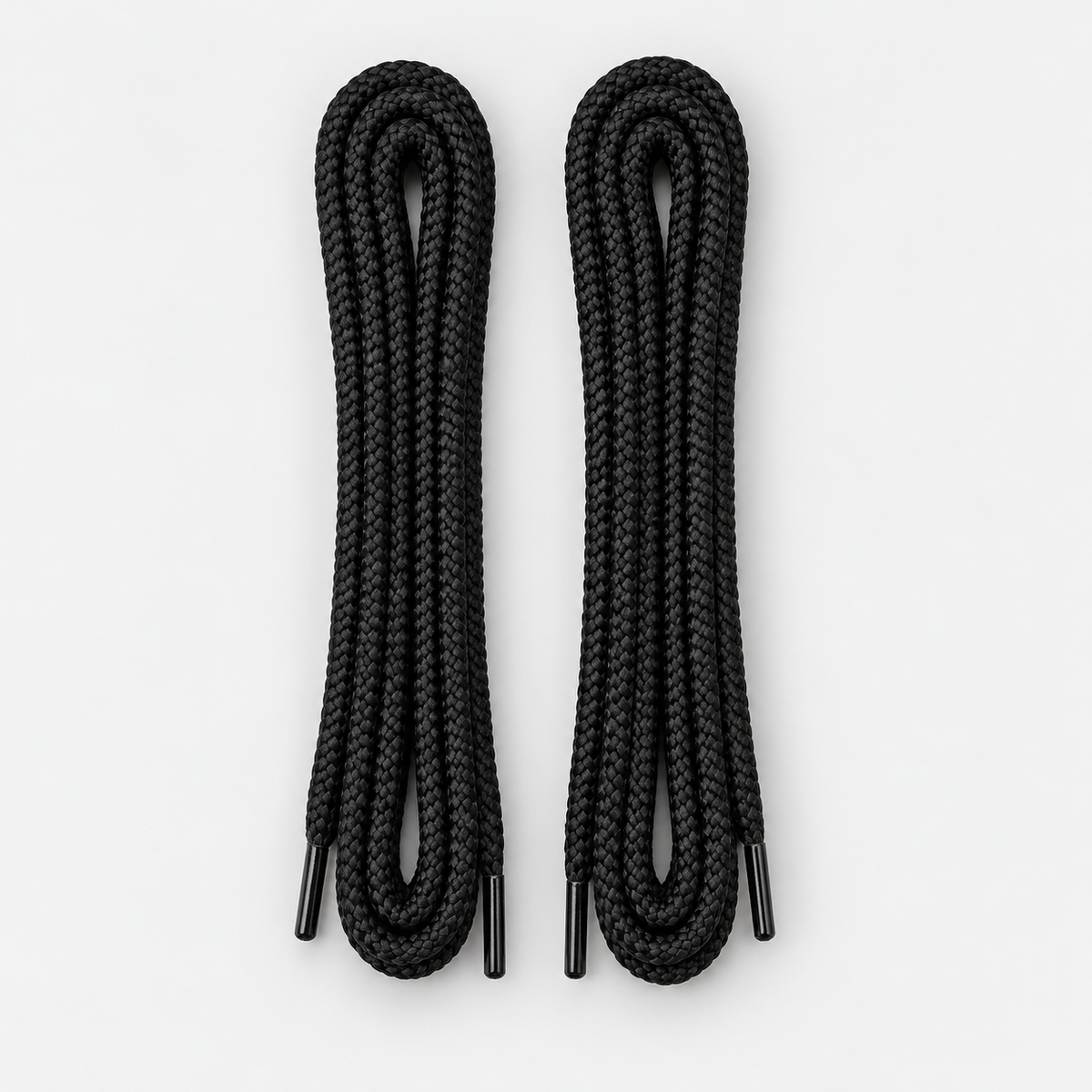 Cordones para Zapatillas Blancos y Negros redondos