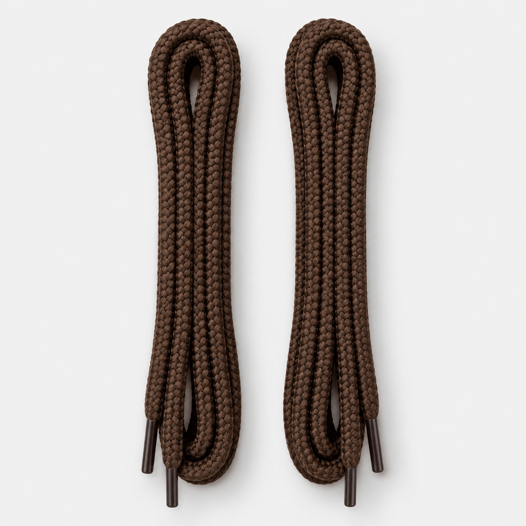Cordones para Zapatillas Blancos y Negros redondos