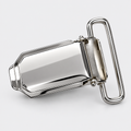 Broche Metálico para Tirantes de Hombre con Pinza – Plata 30 x 35 mm