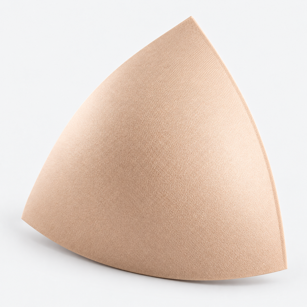 Copas triangulares para sujetador con relleno color beige