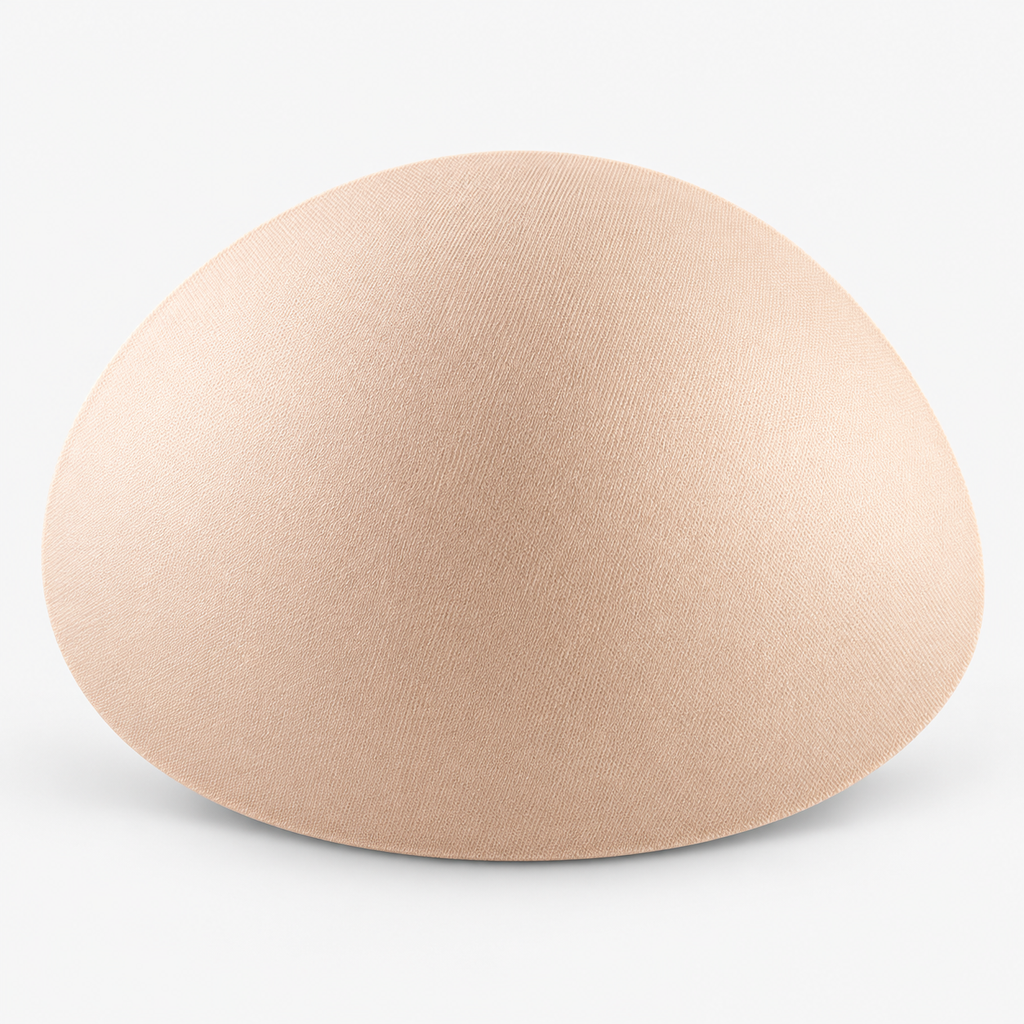 Copas ovaladas para sujetador con relleno color beige