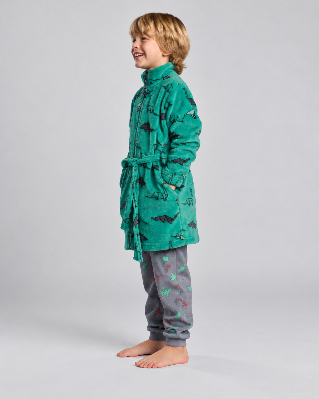 Bata Infantil Coralina Dinosaurios Verde
