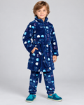 Bata Infantil Coralina Gamer Azul Marino