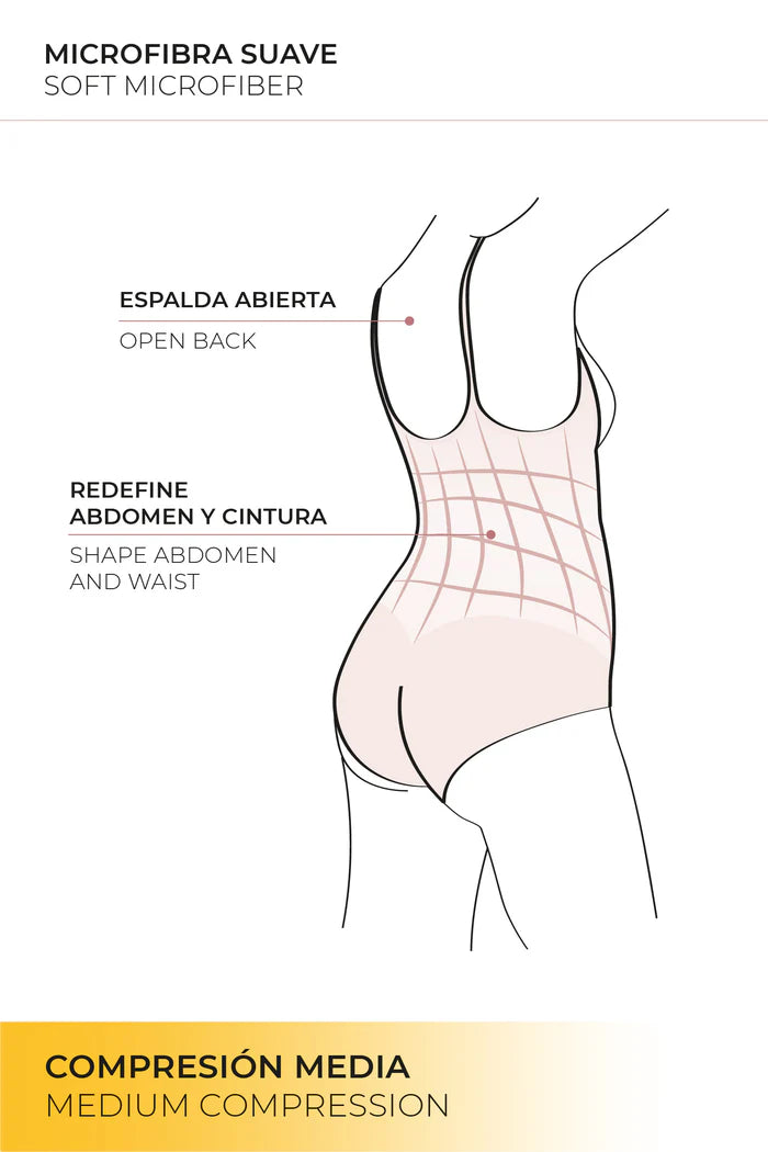 BODY REDUCTOR DE ENCAJE COMPRESION MEDIA