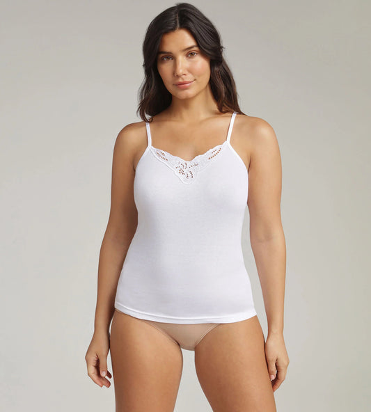 CAMISETA INTERIOR TIRANTE FINO PRÏNCESA 100% ALGODÓN