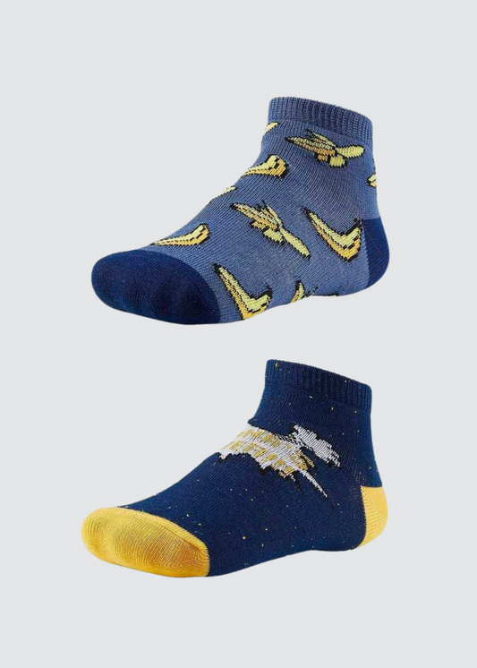 PACK-2 CALCETINES DE NIÑO BANANA CREAM BLUE