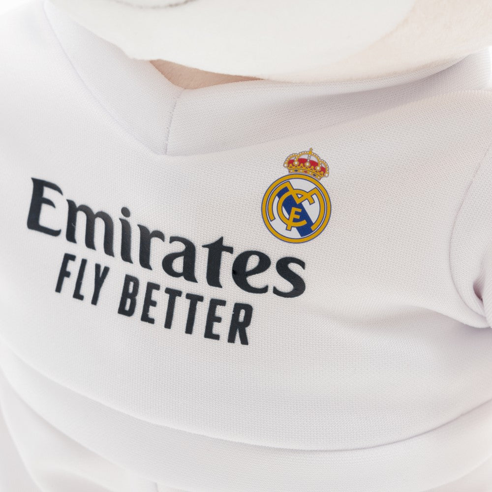 Peluche oso Real Madrid blanco