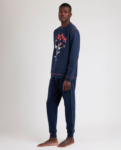 PIJAMA MANGA LARGA HOMBRE MICKEY CRASH