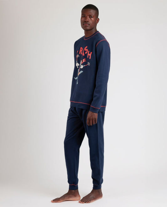 PIJAMA MANGA LARGA HOMBRE MICKEY CRASH