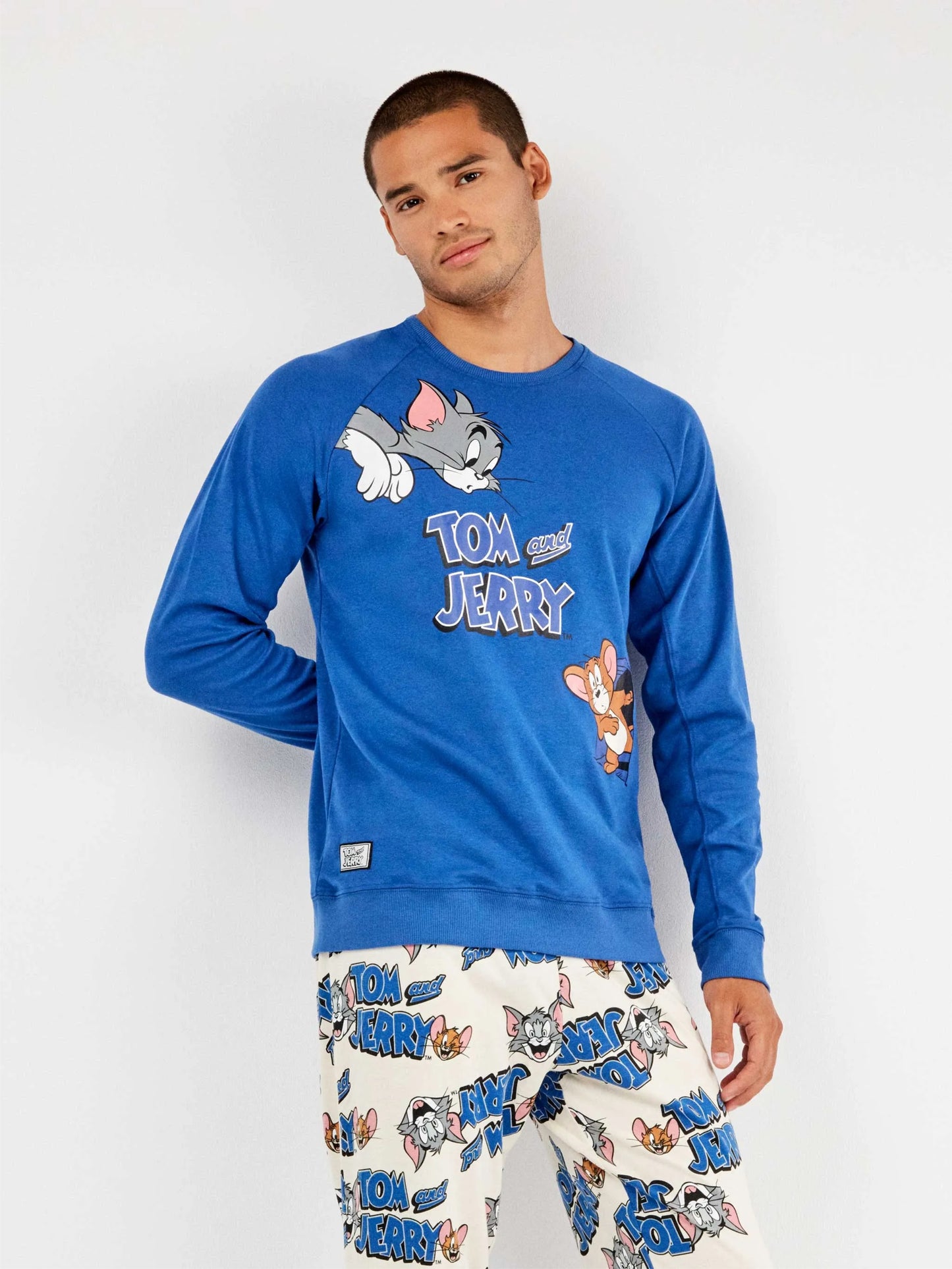 PIJAMA MANGA LARGA HOMBRE TOM & JERRY BLUE GAME