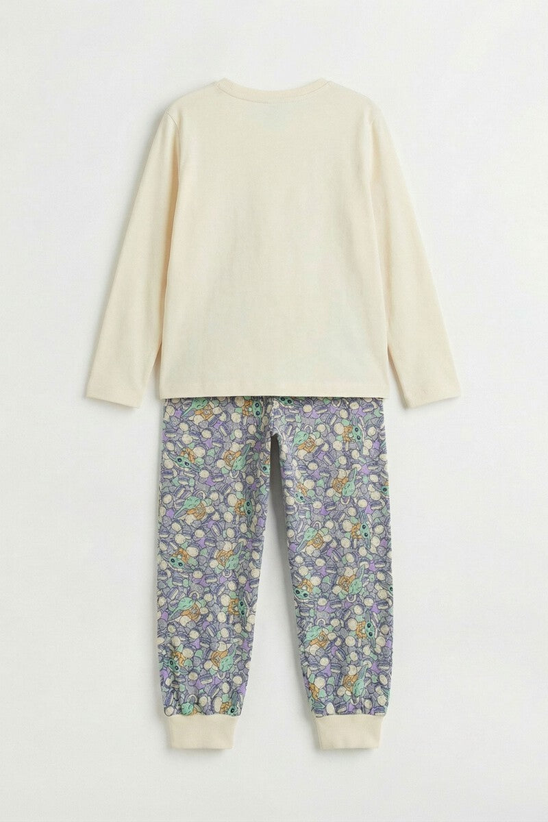 Pijama Niña Star Wars Mandalorian Grogu Cutest 100% Algodón