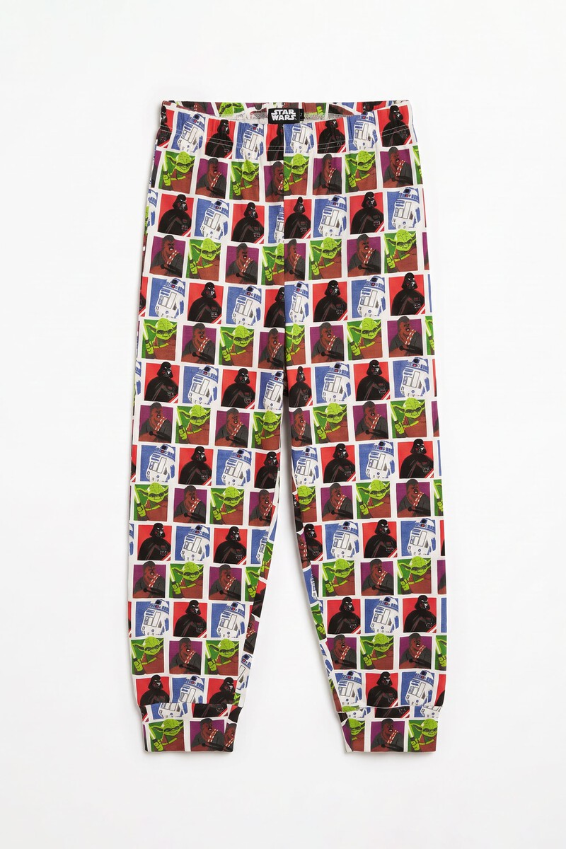 Pijama Niño Star Wars Classic Wars Azul 100% Algodón Manga Larga