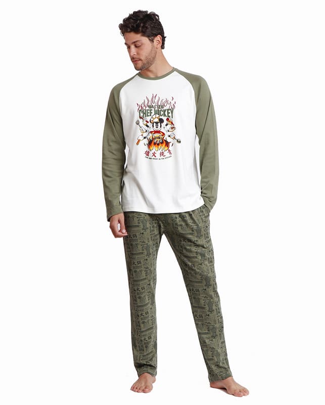 PIJAMA MANGA LARGA HOMBRE CHEF MICKEY