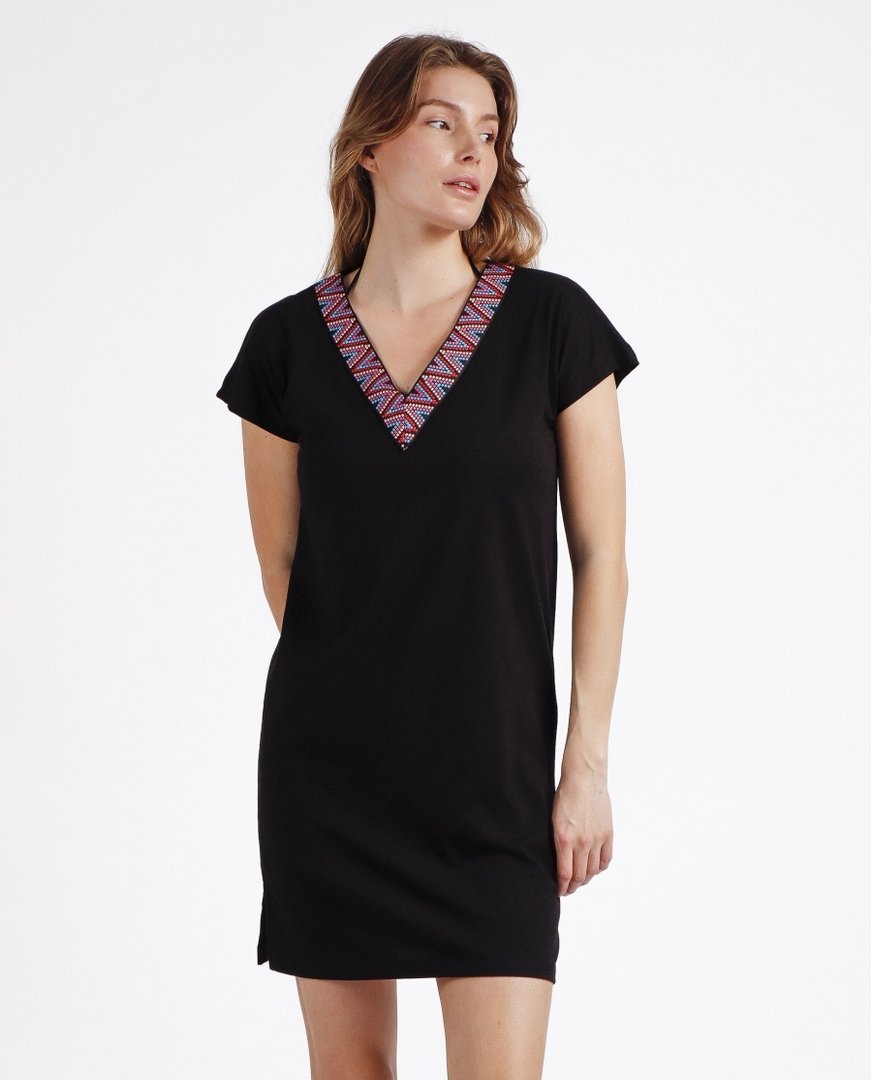 VESTIDO SAILOR CLUB BASICO NEGRO