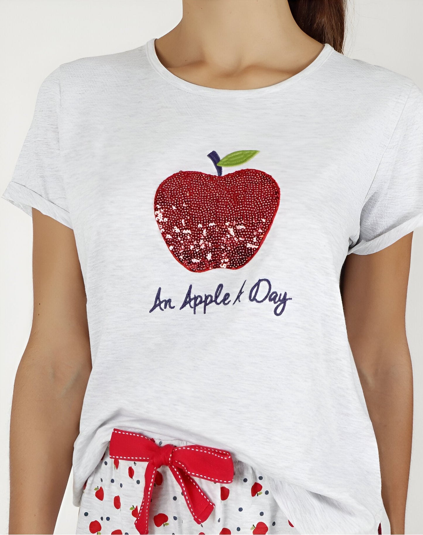 PIJAMA MANGA CORTA AN APPLE DAY