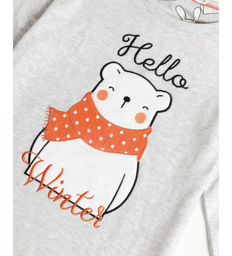 PIJAMA INFANTIL NIÑA HELLOW WINTER
