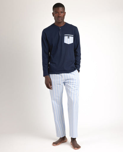 PIJAMA MANGA LARGA HOMBRE CLASSIC STRIPEST