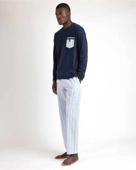 PIJAMA MANGA LARGA HOMBRE CLASSIC STRIPEST