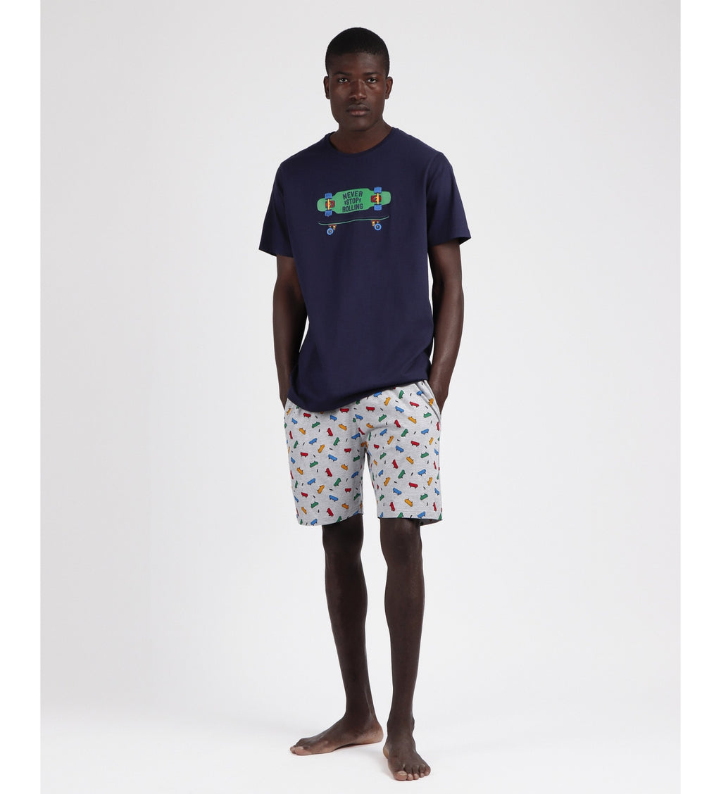 PIJAMA MANGA CORTA NEVER STOP ROLLING