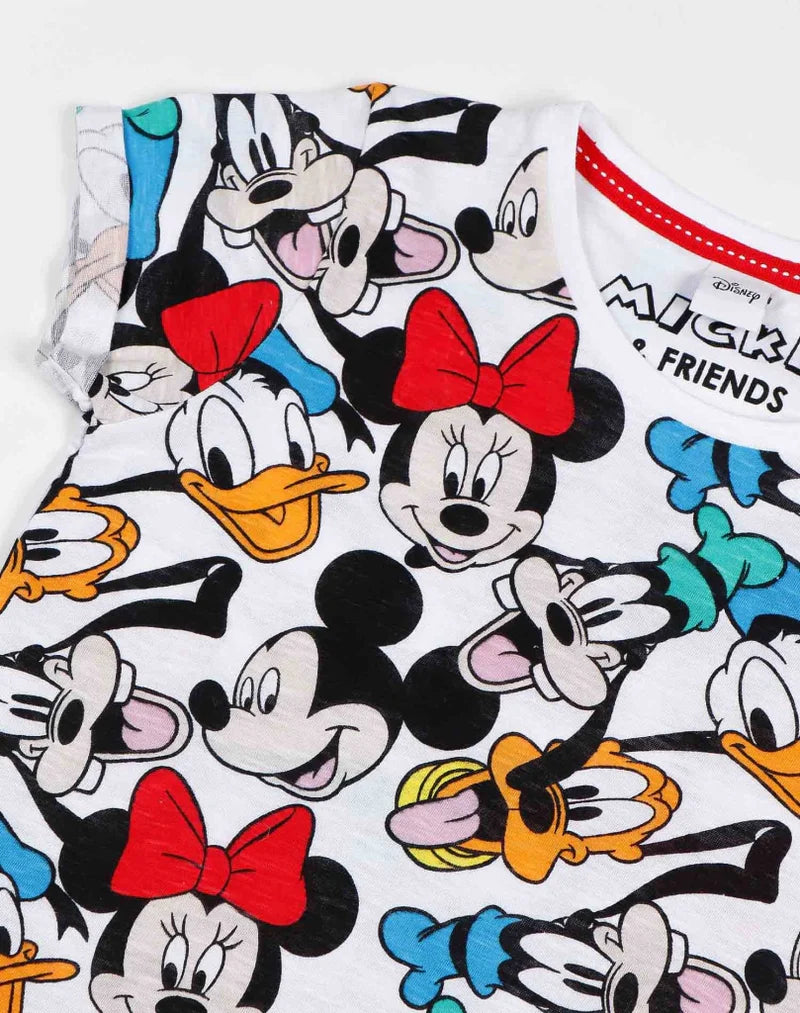 PIJAMA INFANTIL MANGA CORTA NIÑA MICKEY AND FRIENDS