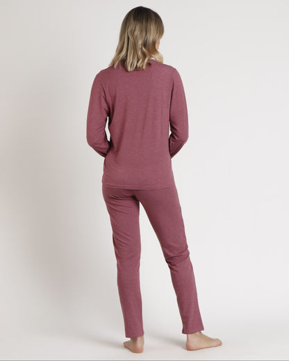 PIJAMA MANGA LARGA MUJER SOFT STRIPES