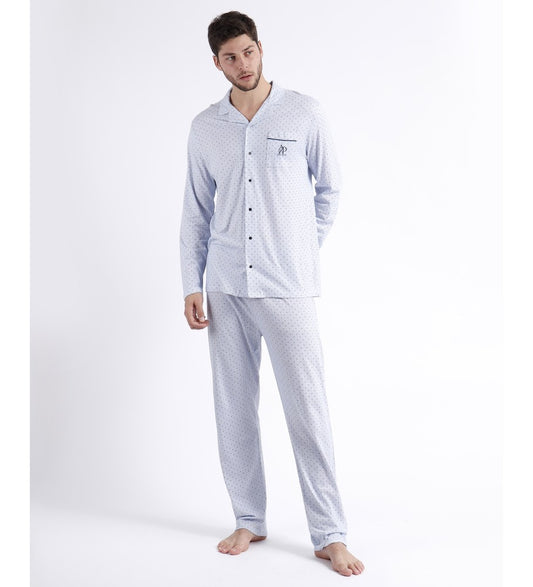 PIJAMA MANGA LARGA ABOTONADO STRIPES & DOTS