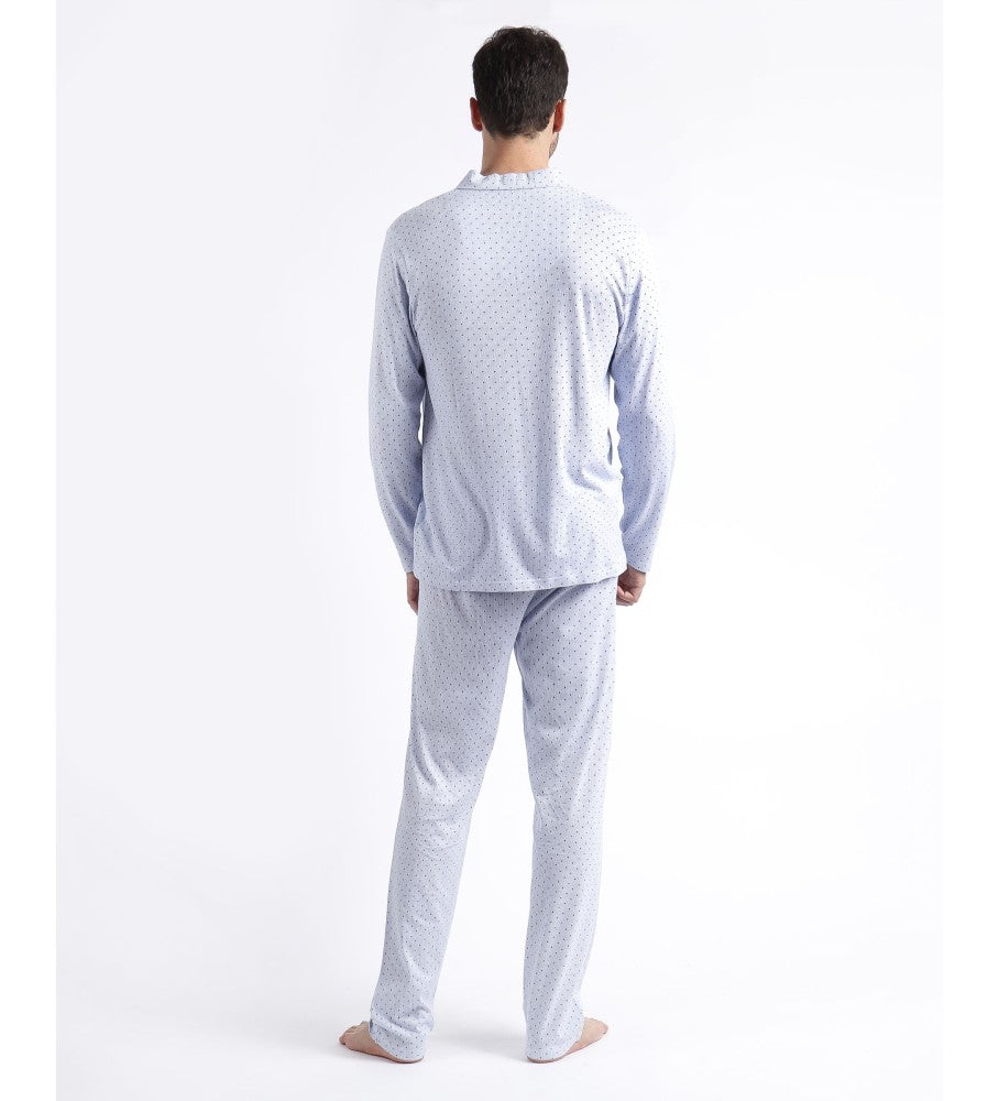PIJAMA MANGA LARGA ABOTONADO STRIPES & DOTS