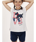PIJAMA INFANTIL MANGA CORTA NIÑA LOVE DOGS