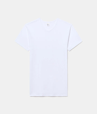 CAMISETA INTERIOR TÉRMICA M/C CUELLO V HOMBRE ALGODÓN DE INVIERNO 100% INTERLOCK DESAGUJADO.