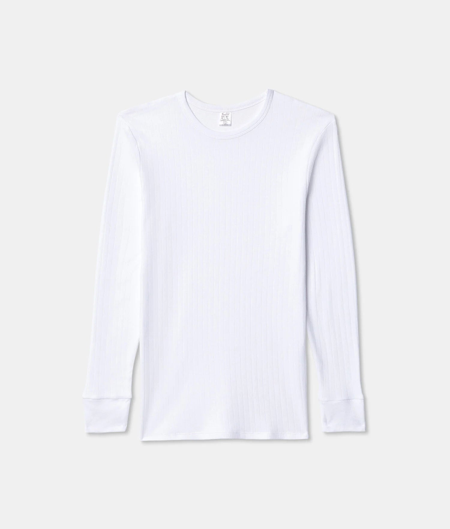 CAMISETA INTERIOR TÉRMICA M/L HOMBRE ALGODÓN INVIERNO 100% INTERLOCK DESAGUJADO.