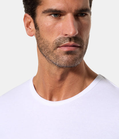 CAMISETA INTERIOR TÉRMICA MANGA CORTA ALGODÓN DE INVIERNO 100% INTERLOCK LISO