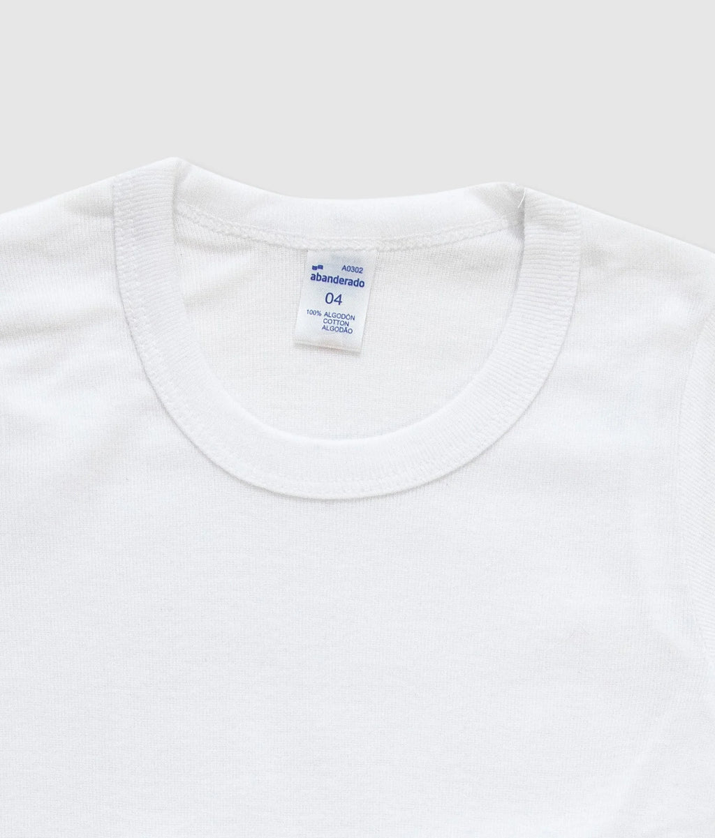 CAMISETA INTERIOR MANGA CORTA 100% ALGODÓN NIÑO